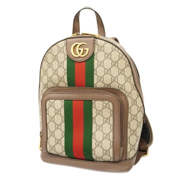 Gucci Handbags - GUCCI Rucksack Ophidia 547965 Brown Women's